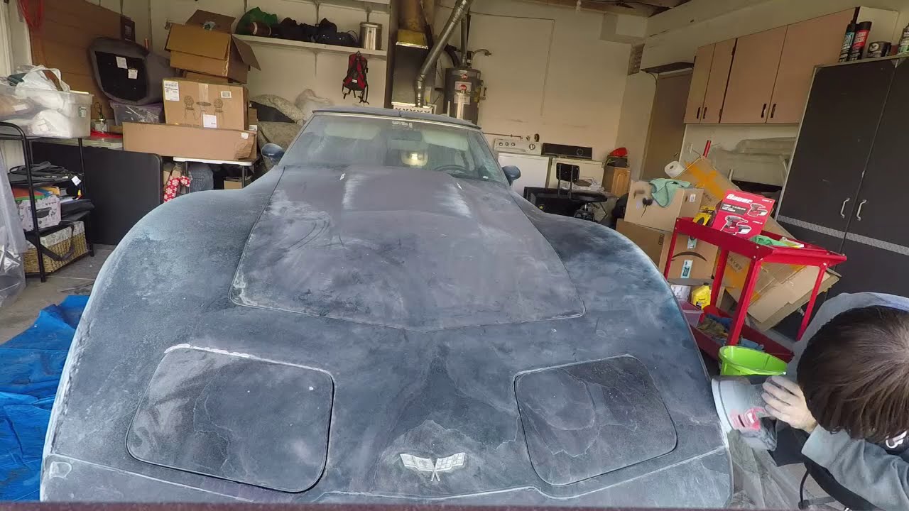 Sanding The Old Paint Off My 1979 C3 Corvette Part 2