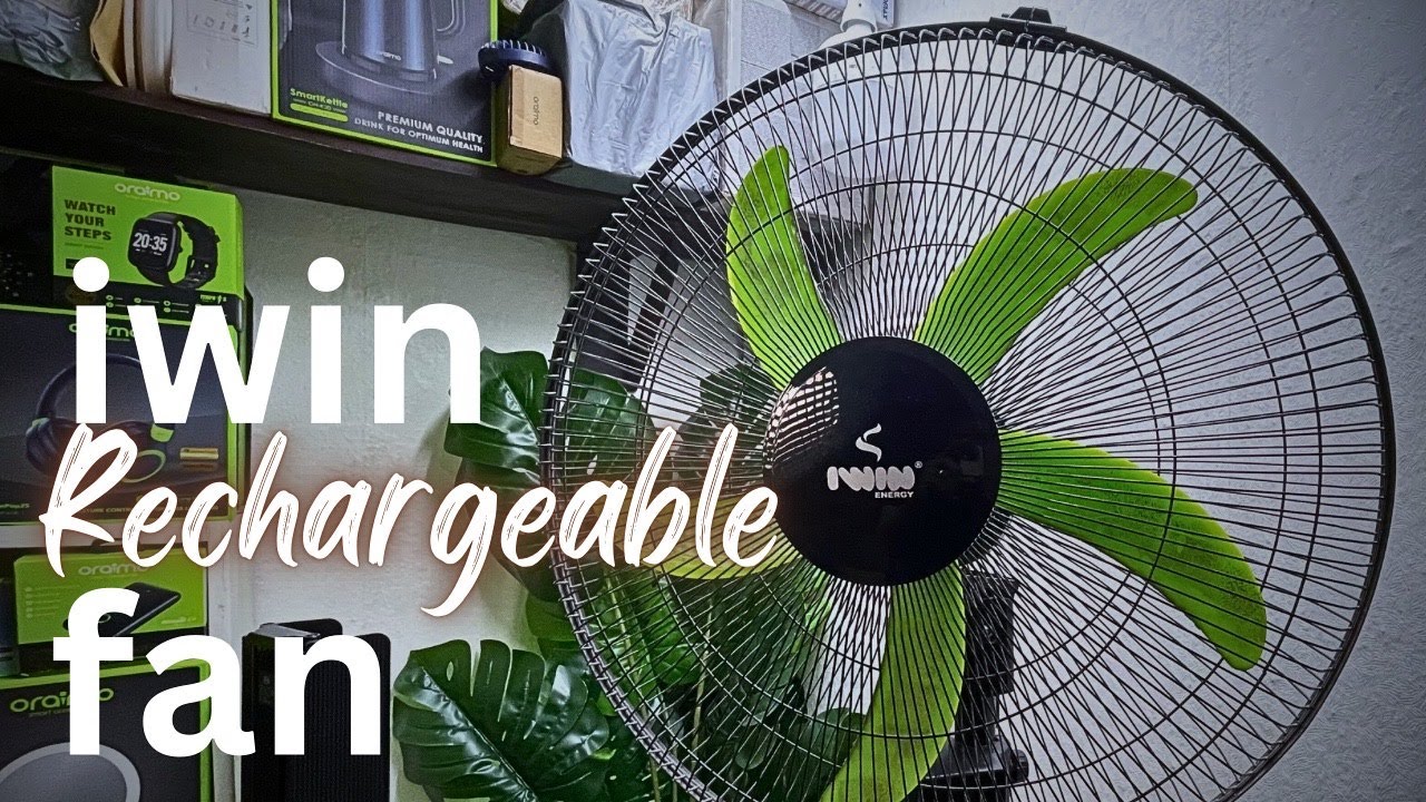 iWin Rechargeable Fan Unboxing And How To Setup