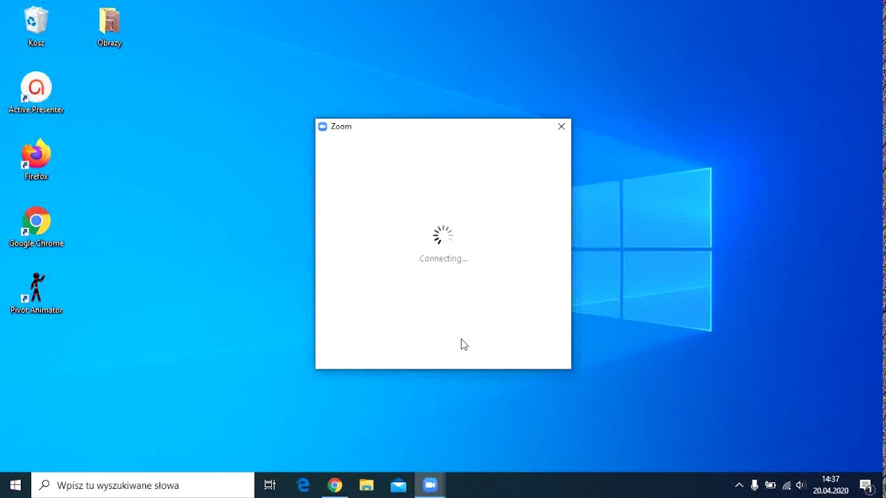 Instrukcja instalacji komunikatora ZOOM na komputerze.