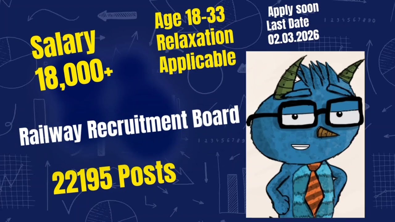 RRB Railway Recruitment Board, Ministry of Railway ...22000+ posts