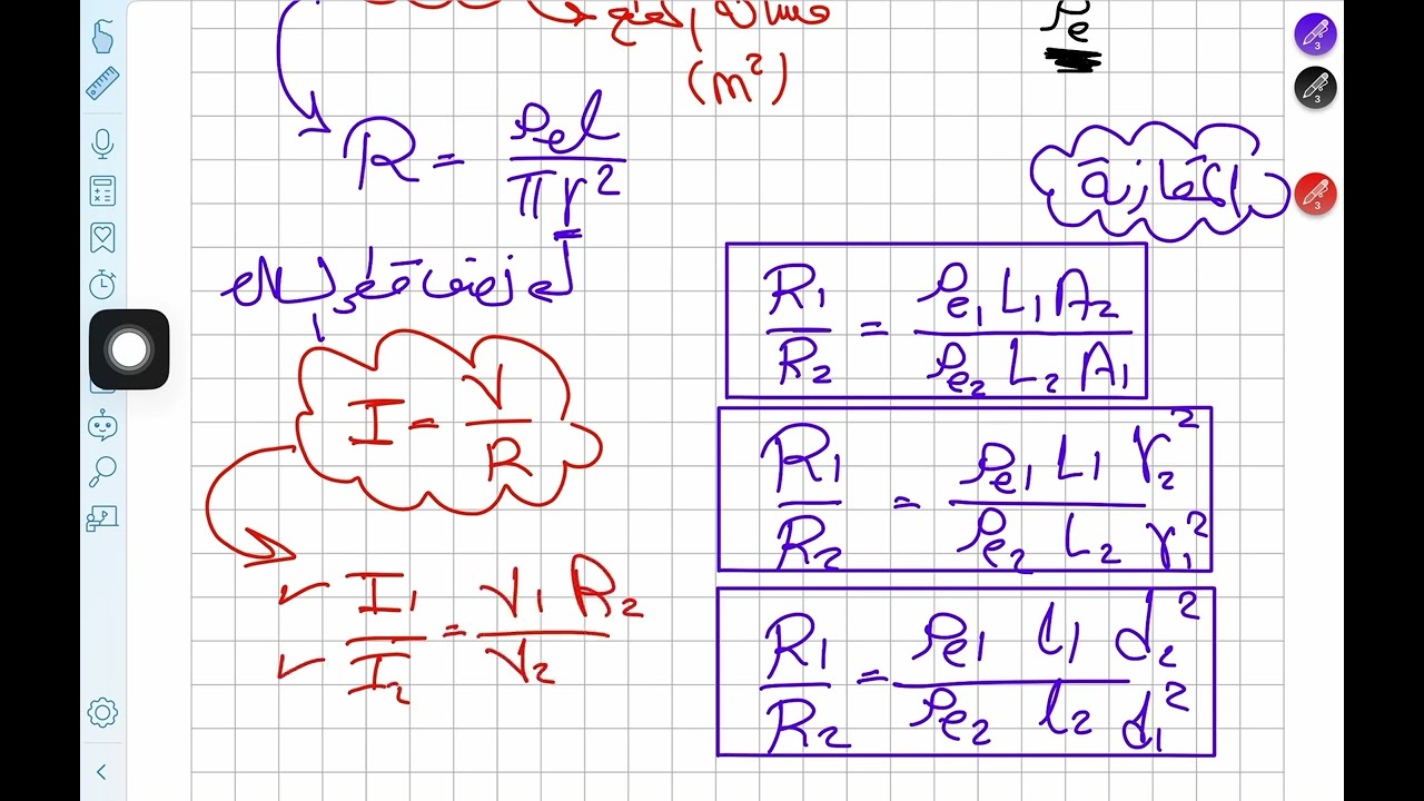 مراجعة المقاومة الكهربية