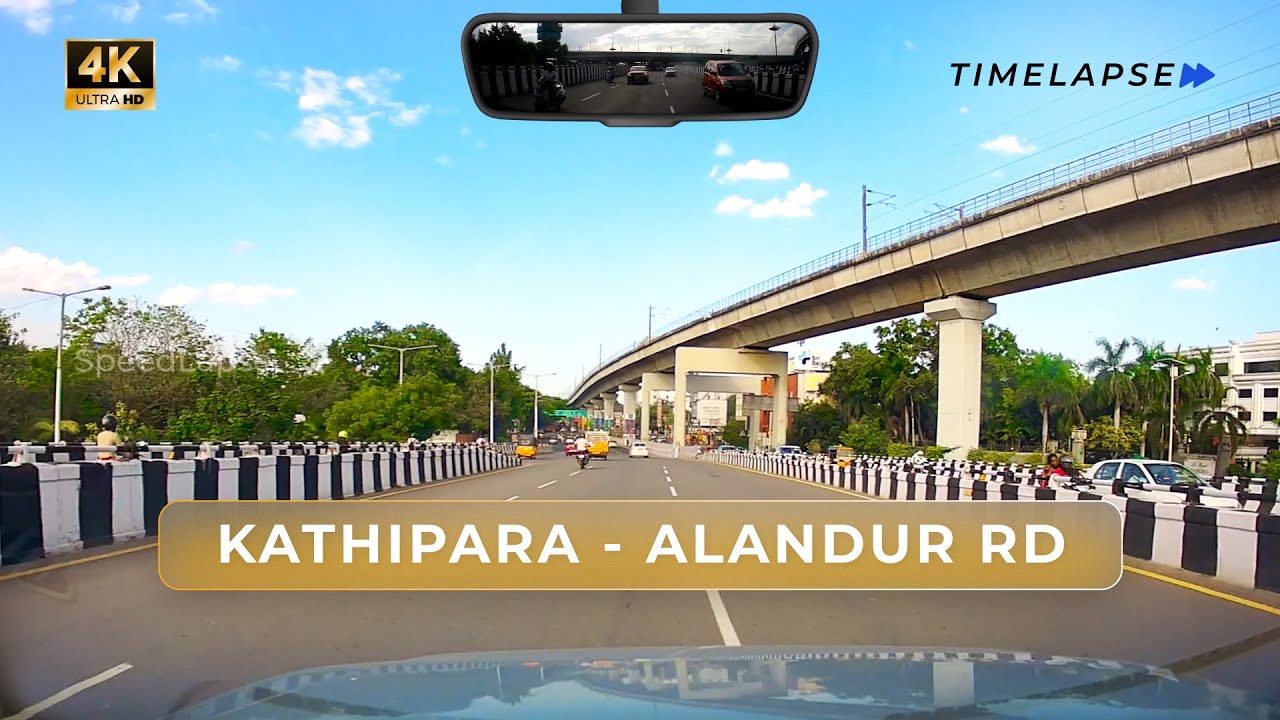 Kathipara Bridge - Alandhur - Guindy Industrial Estate | Dashcam Car Drive #speedlapse