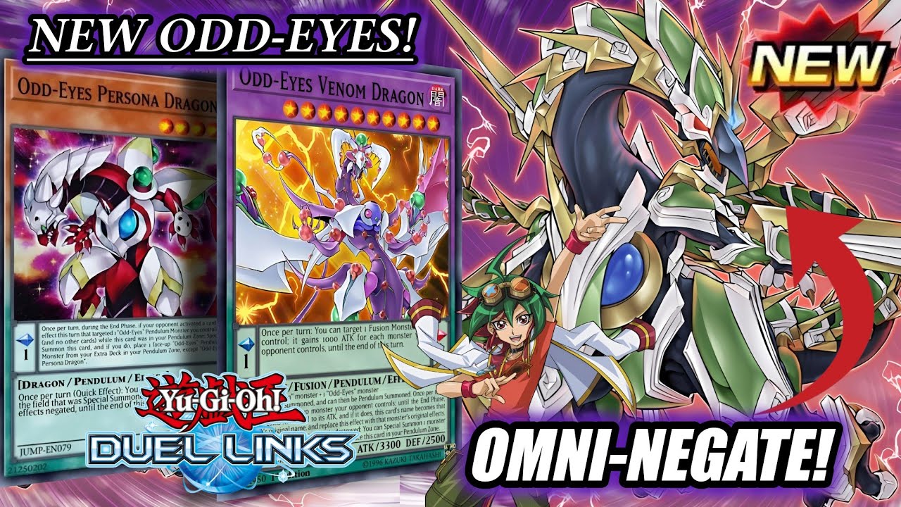 NEW ODD-EYES PENDULUM DECK & SKILL! NEW OMNI-NEGATE: Odd-Eyes Vortex Dragon [DUEL LINKS]