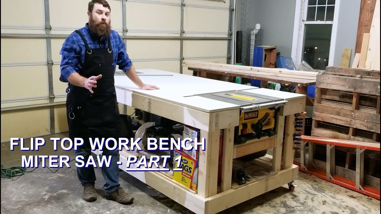 Part 1 - Miter Saw Flip Top for Ultimate Mobile Workbench