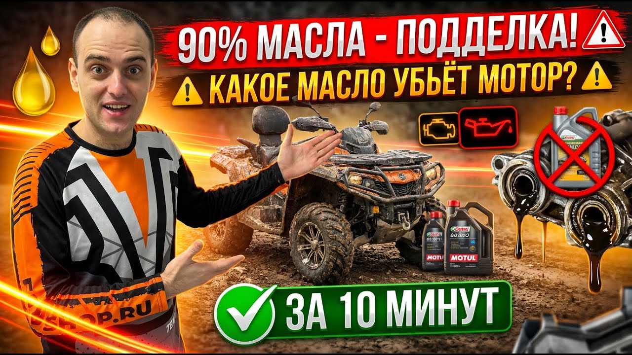 Замена масла на квадроцикле за 10 минут: пошаговая инструкция. Какое масло выбрать?