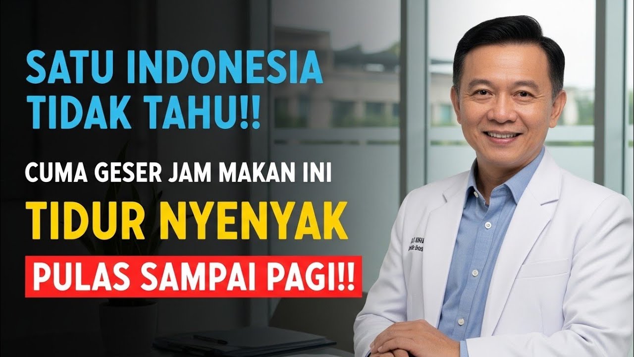 RAHASIA LANSIA TIDUR NYENYAK‼️Geser Jam Makan Ini Bikin Lansia Tidur Pulas Tanpa Bangun Tengah Malam