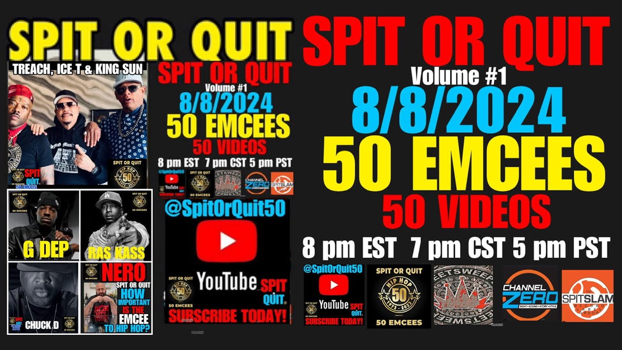 SPIT OR QUIT VOL #1 50 Emcees Honoring DJ KAYSLAY: THE LEGACY CONTINUES!