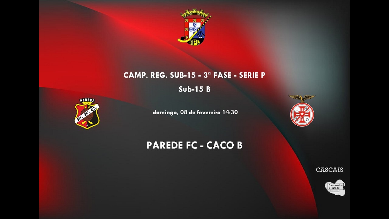PAREDE FC B - CACO B (Sub-15)
