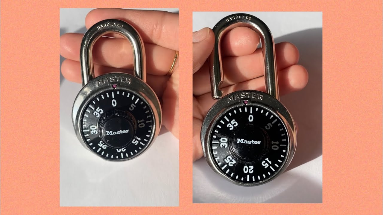 How to open a master lock