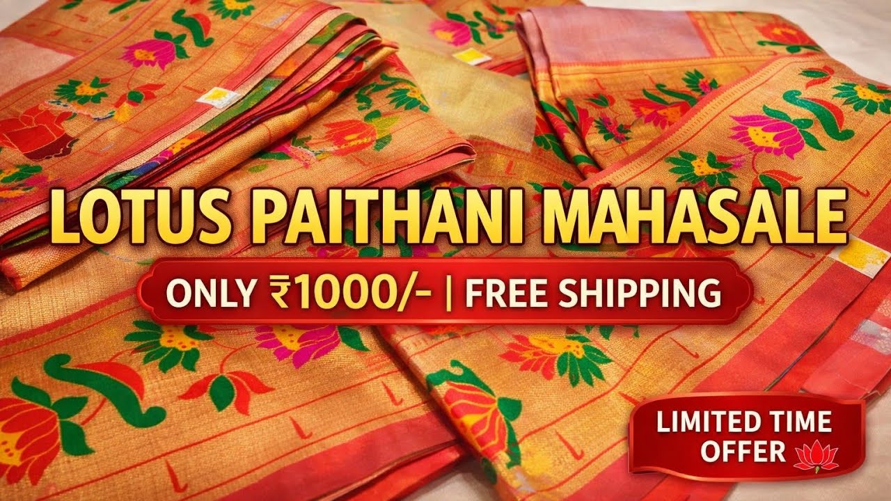 🌼🌼Lotus paithani only at 1000/-💥💥
