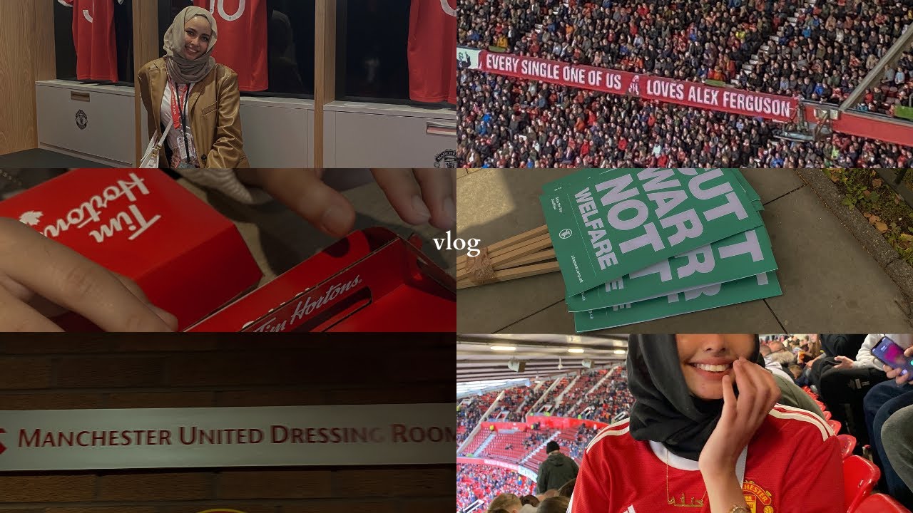 travel vlog | my first ever man united match (!!!), old trafford stadium tour, good food