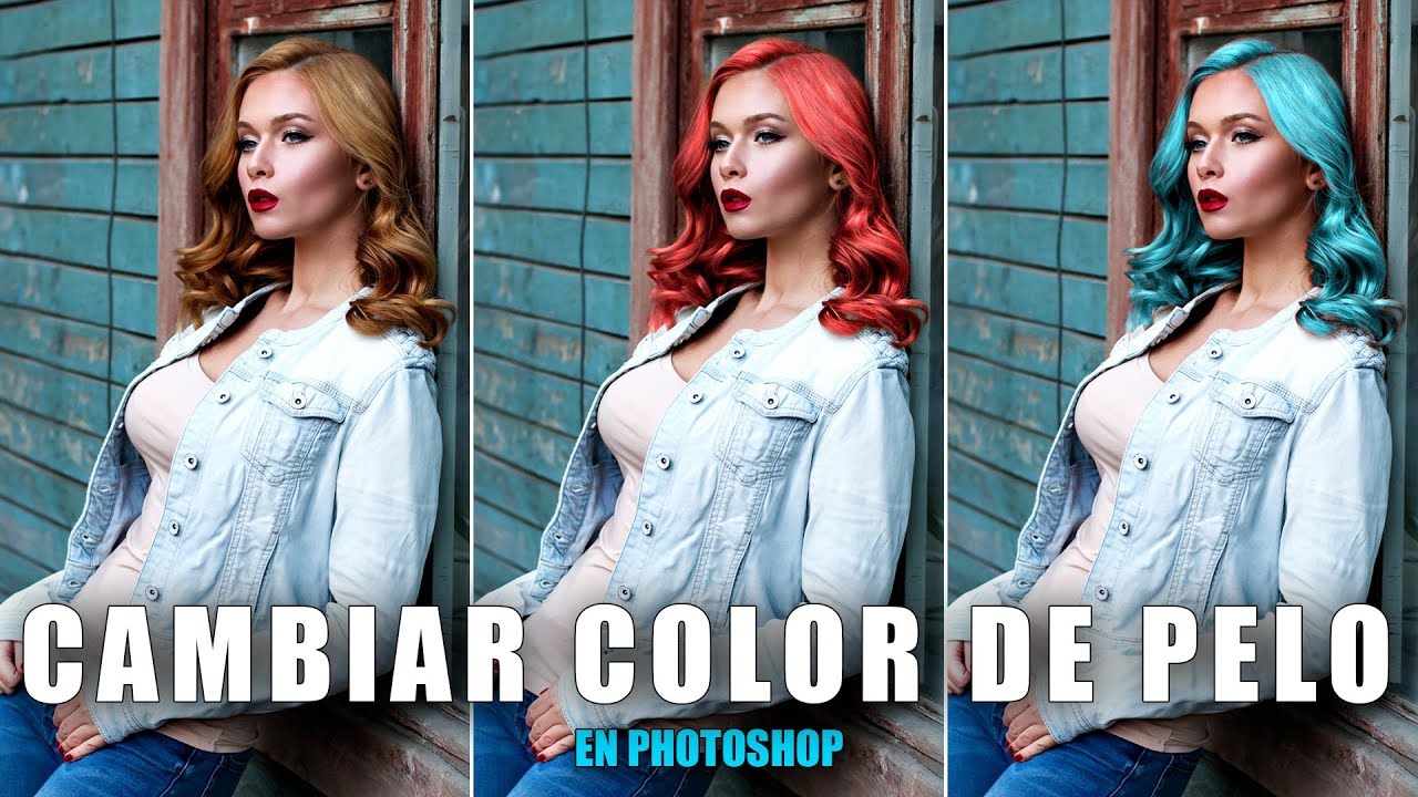 Cambiar color de pelo en Photoshop