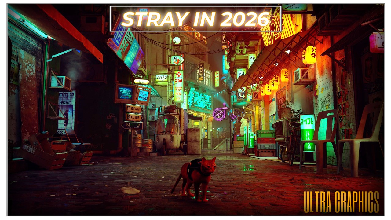 Experiencing STRAY for the First Time in 2026! This Game Is Beautiful!