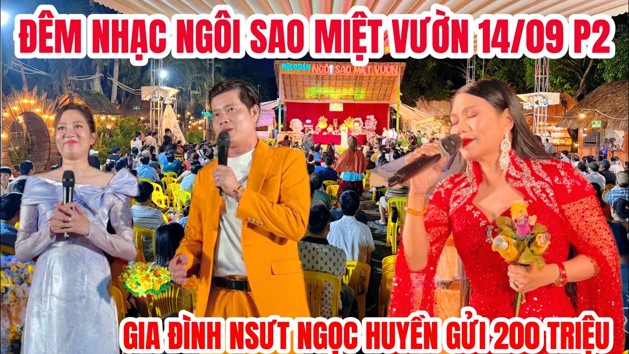 Đêm nhạc Ngôi Sao Miệt Vườn 14/9 P2: NSƯT Ngọc Huyền nhận 200 triệu hỗ trợ bà con miền Bắc bị bão lũ