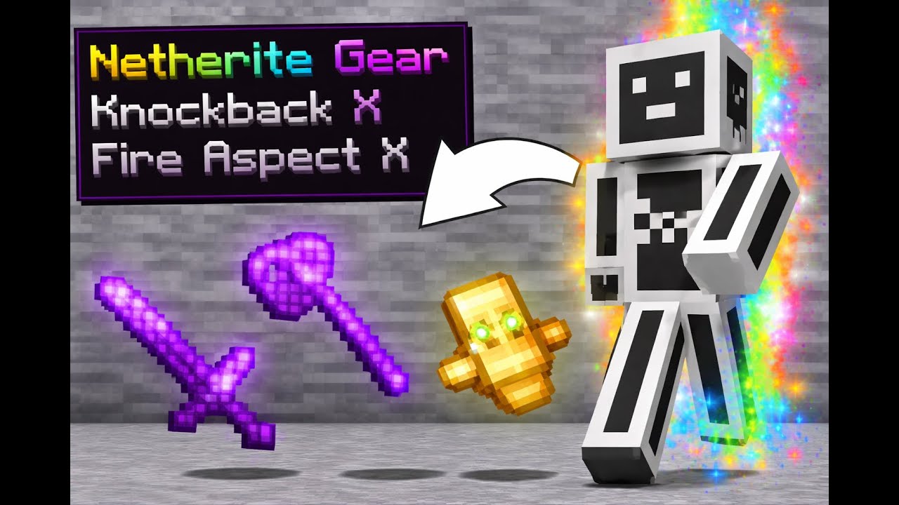 Minecraft, But Fire Gives OP Items !