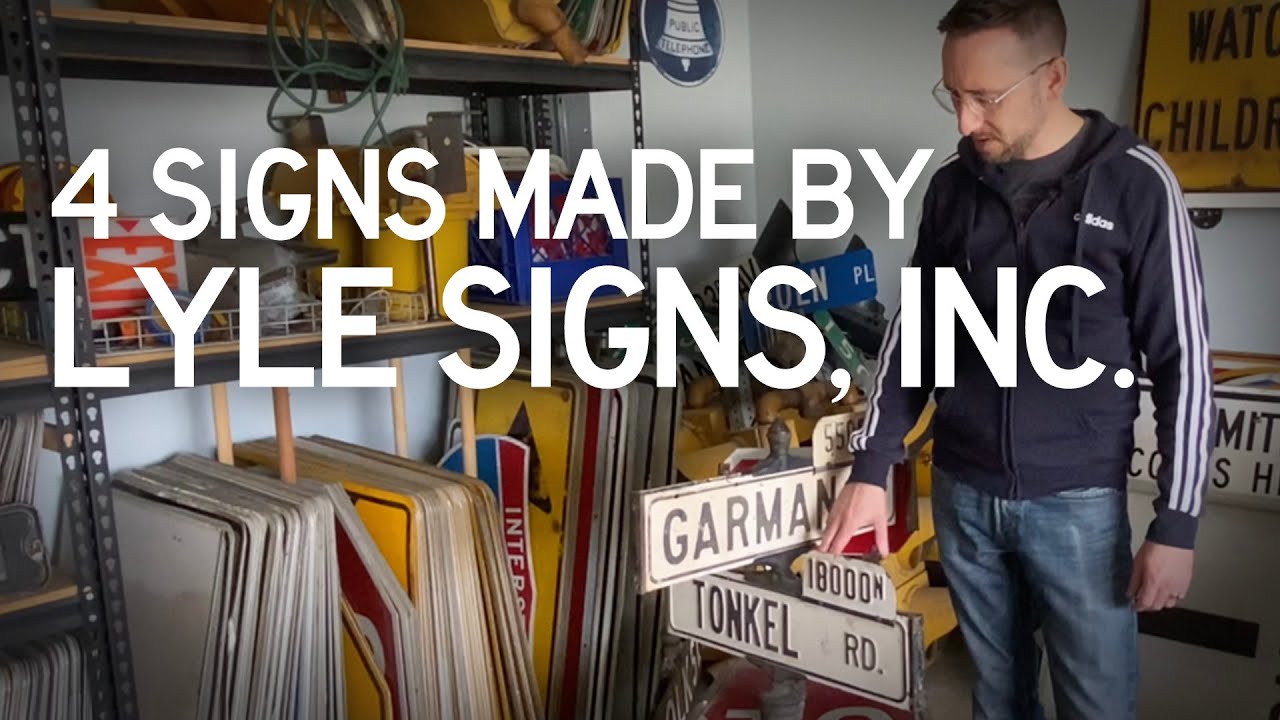 4 Cross-Street Signs made by Lyle Signs, Inc.