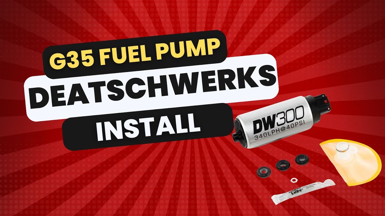 G35 Deatschwerks dw300 fuel pump install