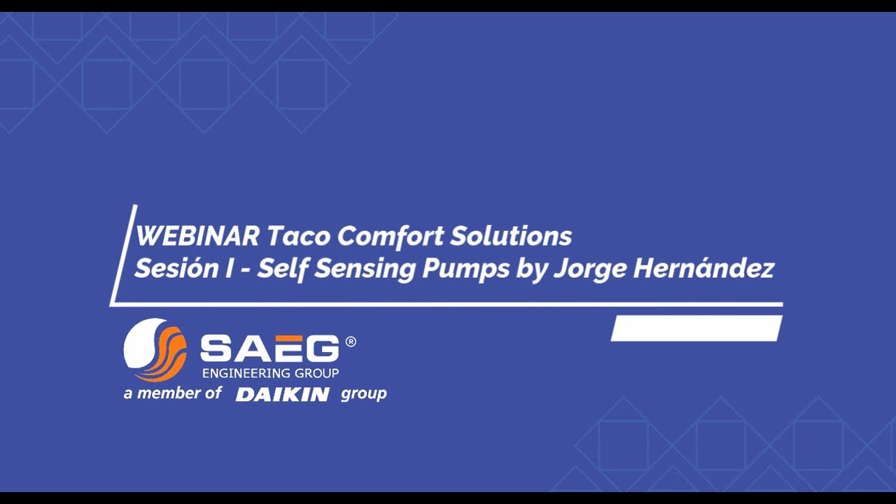 WEBINAR TACO Sesión I - Self Sensing Pumps by Jorge Hernández