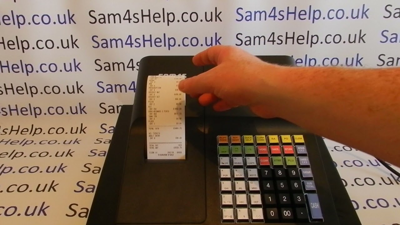 PLU X Z Sales Reports Sam4S ER-260BEJ / ER-265EJ Cash Register Training Tutorial
