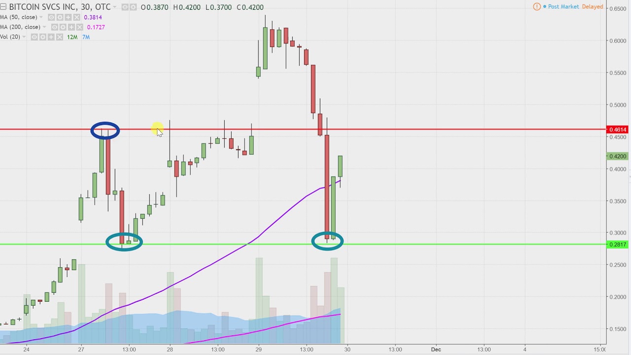 Bitcoin Services Inc - BTSC Stock Chart Technical Analysis for 11-29-17