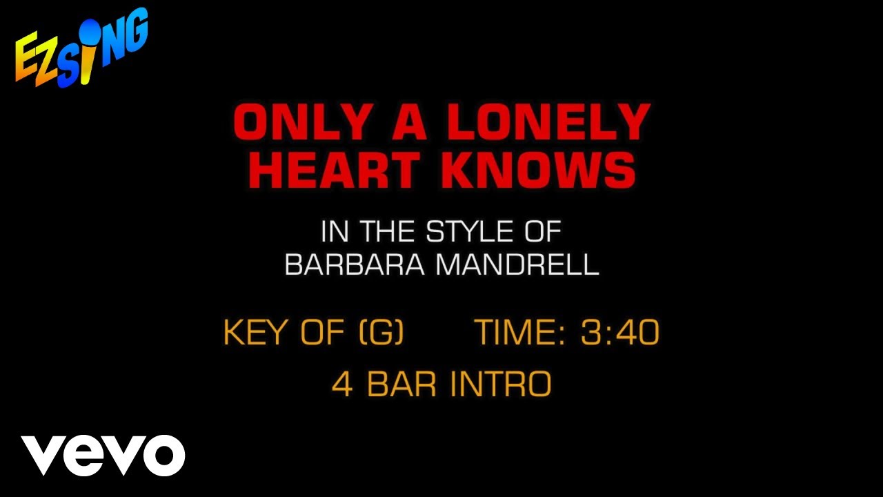 Barbara Mandrell - Only A Lonely Heart Knows (Karaoke EZ Sing)