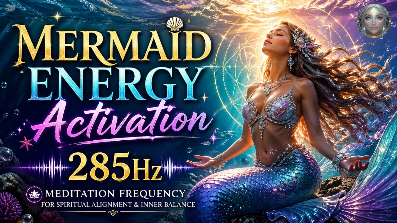 Mermaid Energy Activation ✨ 285Hz Healing Frequency for Cellular Restoration and Inner Balance