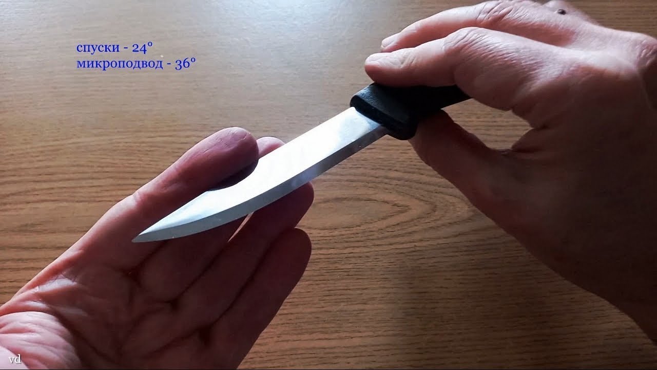 Заточка ножа Mora Companion (Carbon Steel) - ДО и ПОСЛЕ