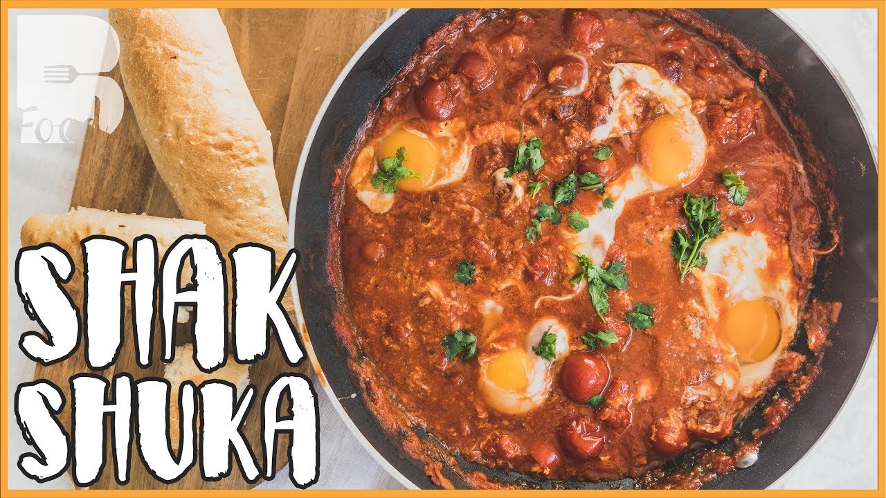 5 Minuten One Pot Gericht - Shakshuka Rezept - Tomaten Eintopf