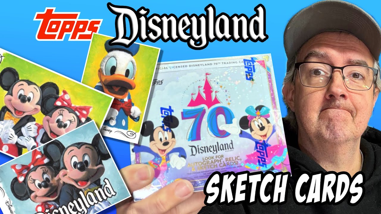 Коллекционные карточки Topps, посвященные 70-летию Диснейленда - Мои скетч-карты