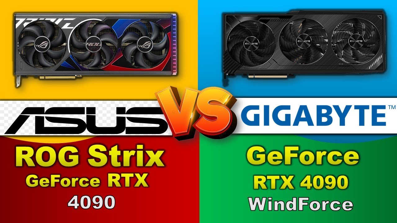 ASUS Rog Strix Geforce RTX 4090 VS GIGABYTE GeForce RTX 4090 Windforce Graphics Card Compare !