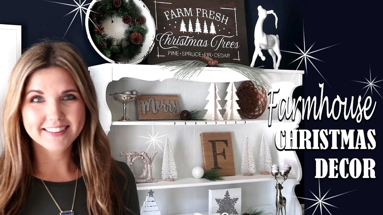🎄FARMHOUSE  CHRISTMAS DECOR - DIY FARMHOUSE SIGN