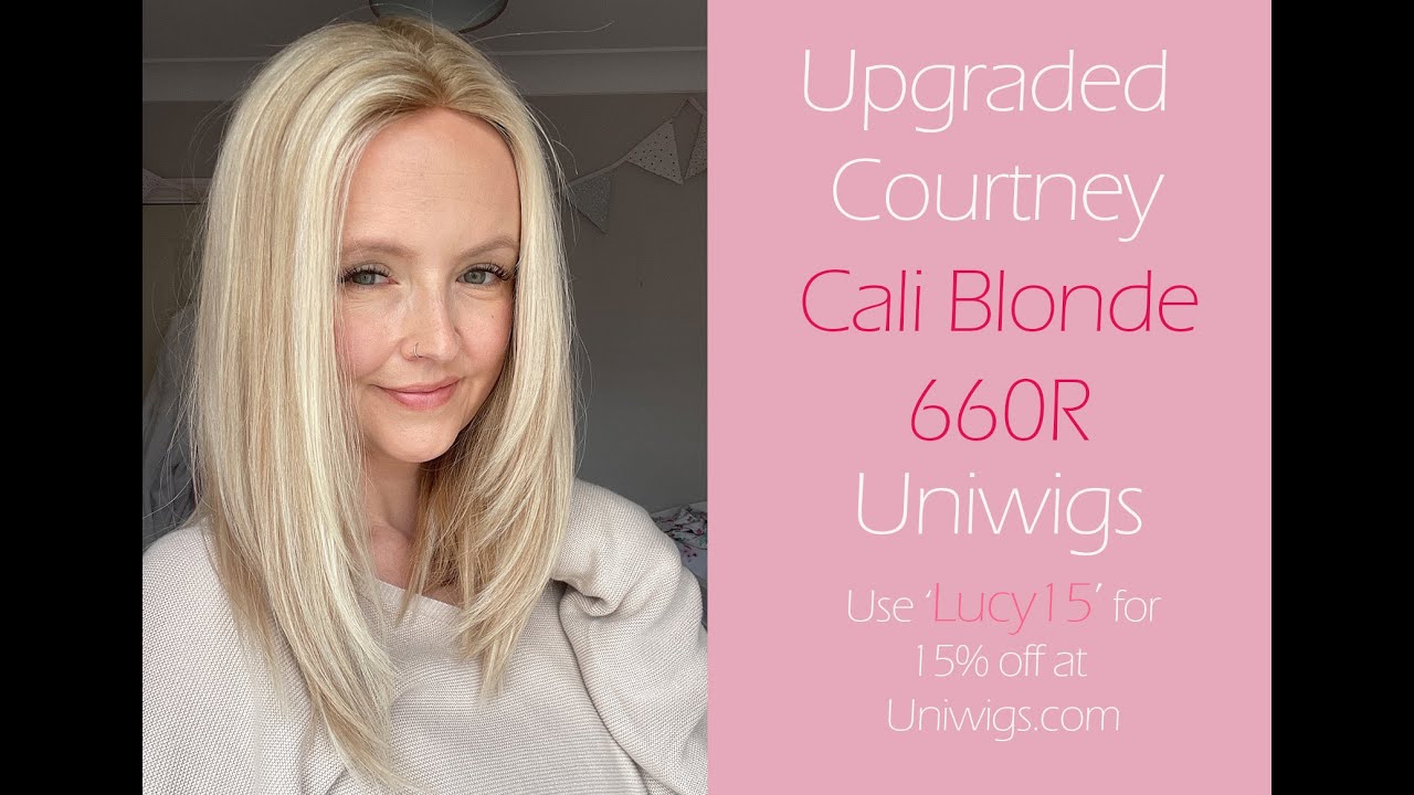 Uniwigs Human Hair Topper.  Cali Blonde 660R. Upgraded Courtney.