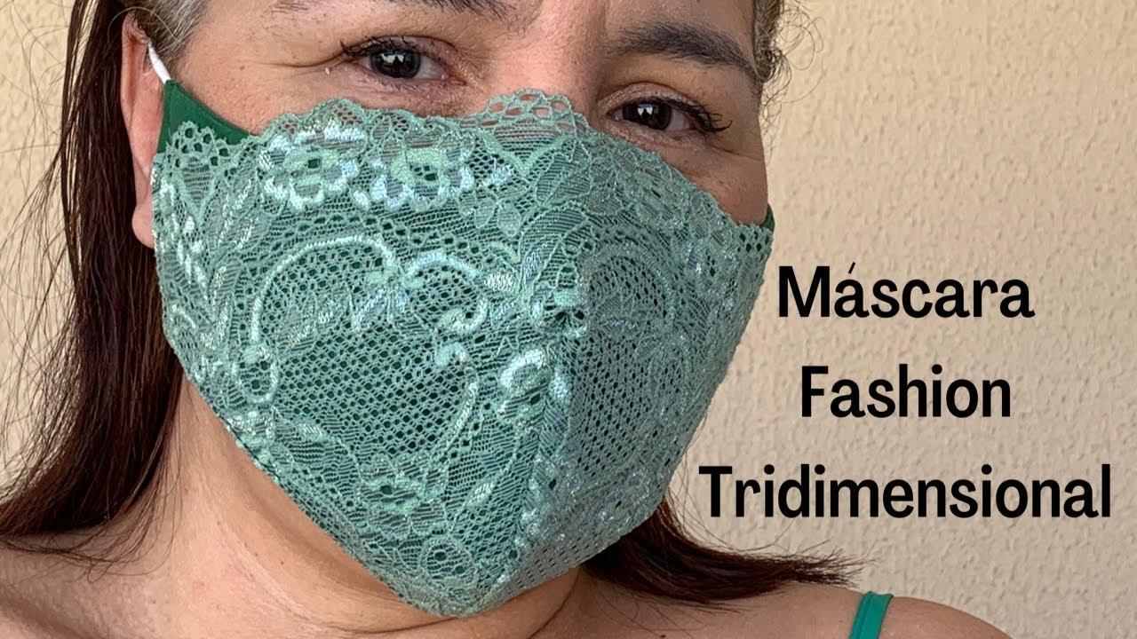 Mascara Fashion novo modelo com molde em 3 tamanhos. DIY mask fashion, free pattern 3 sizes