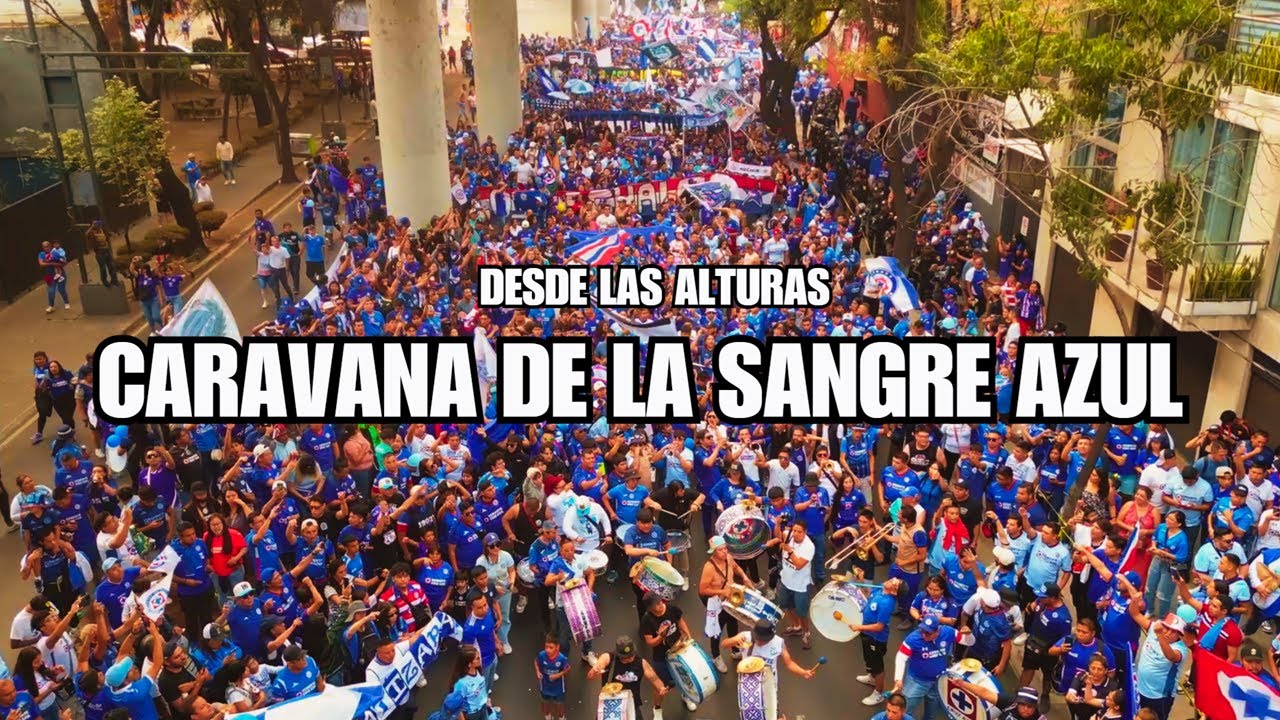 ¡DE OTRO NIVEL! Caravana de La Sangre azul / CRUZ AZUL vs Pumas