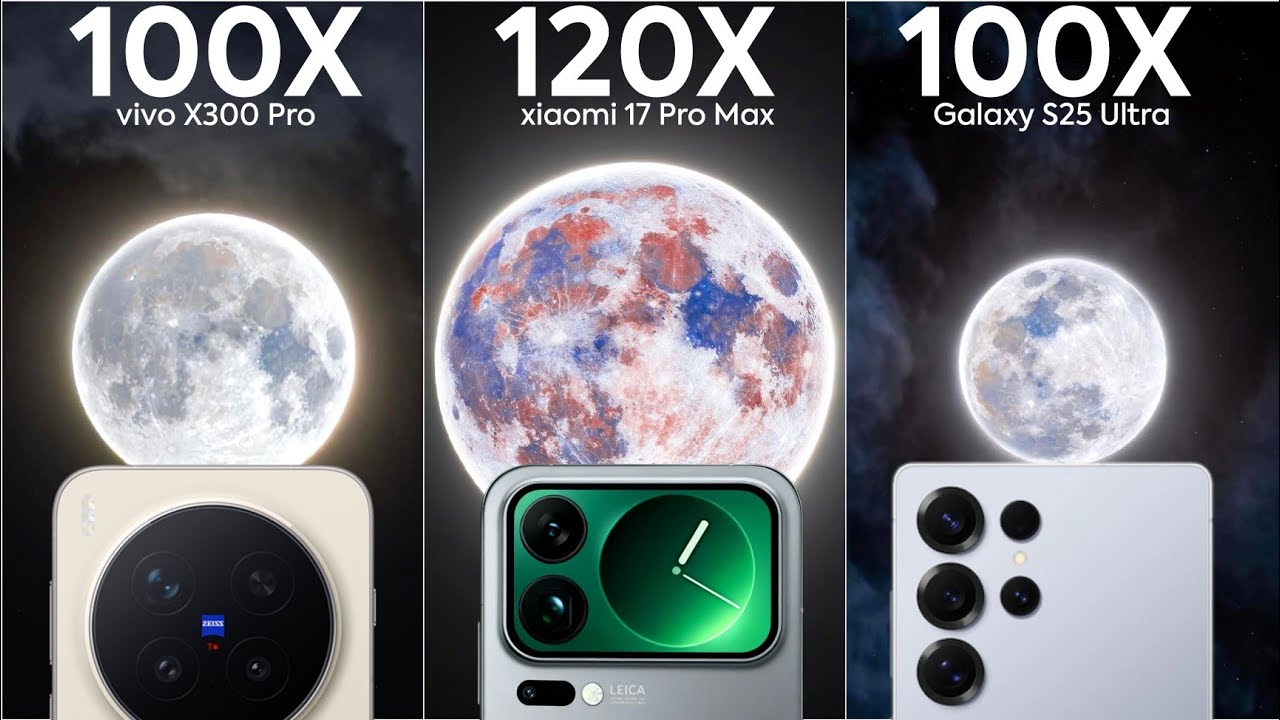 Vivo X300 Pro vs Xiaomi 17 Pro Max vs Samsung S25 Ultra Live Camera Zoom Test