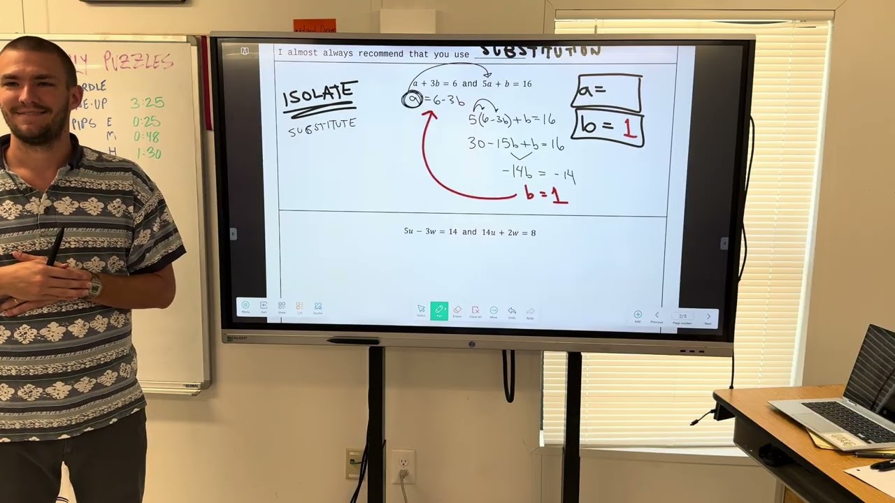 [AASL] Solving Systems of Equations Refresher