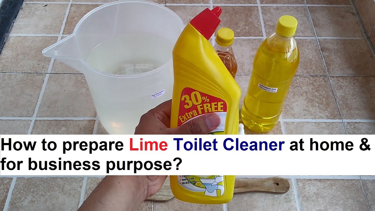 Lime Toilet Cleaner Making 100% Real Formula
