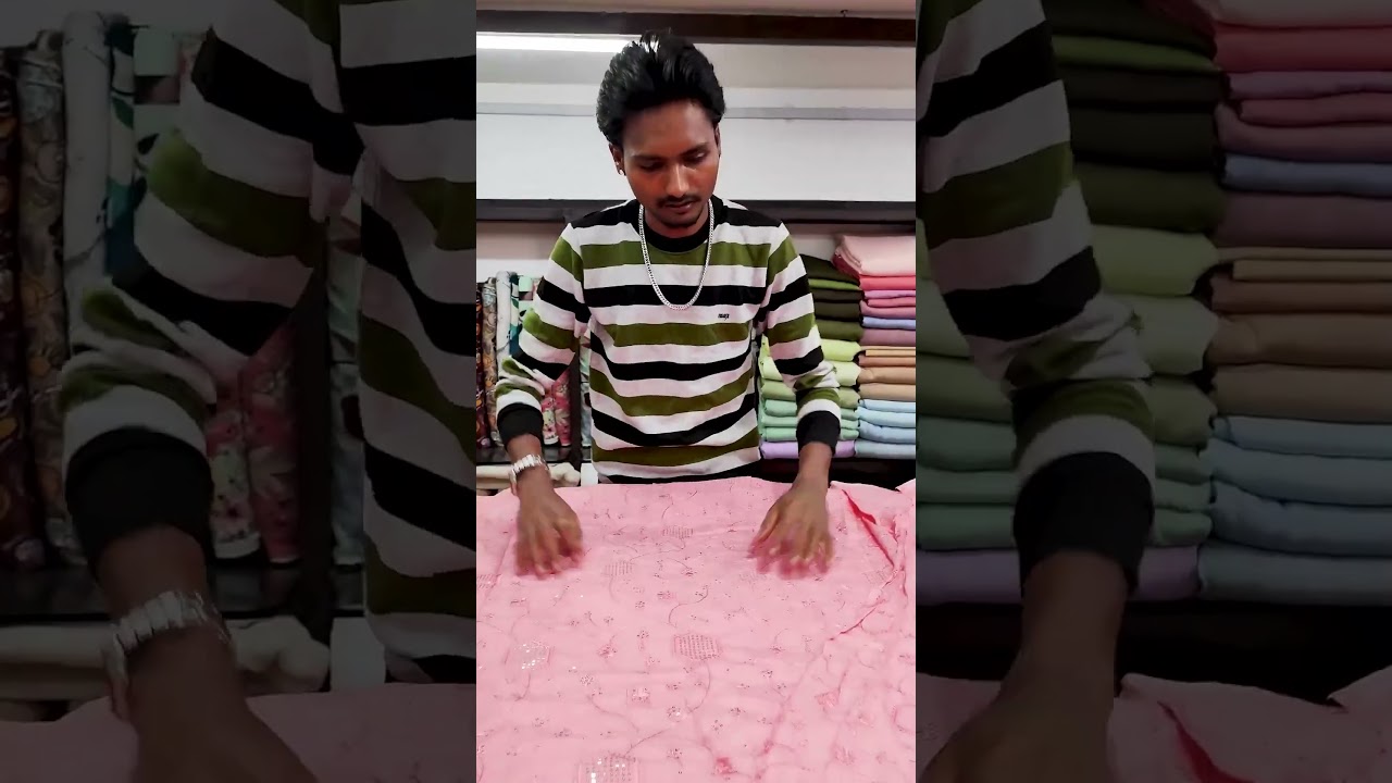 linen handwork duppata at fashion hub