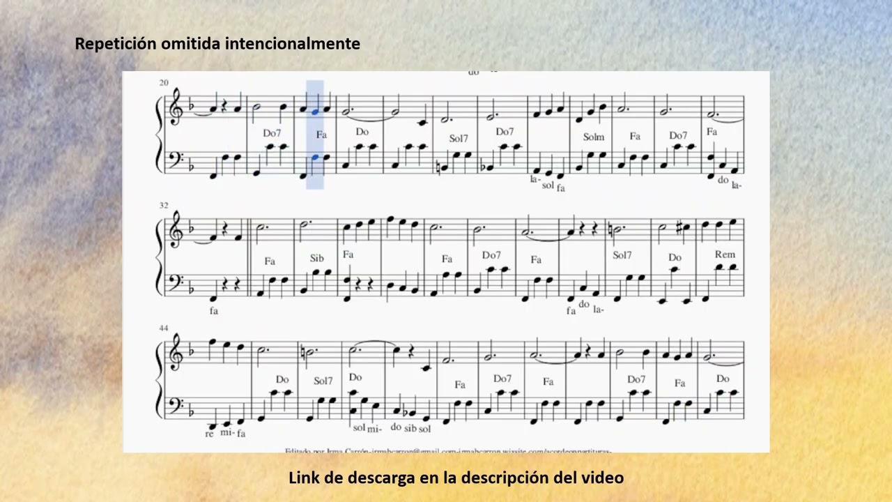 El placer del amor (plaisir d'amour). Romance. Partitura para acordeón.