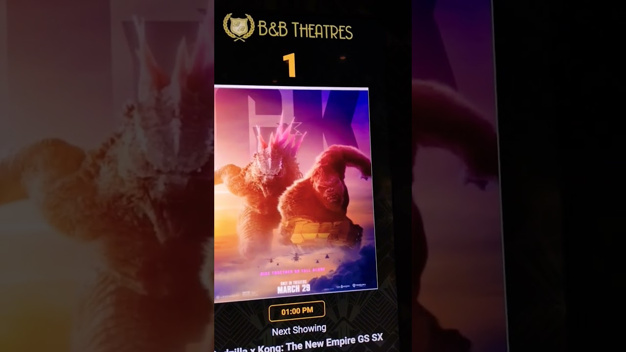 Godzilla x Kong: The New Empire B&B on the Grand screen #truth #godzilla  #kingdom #kingkong