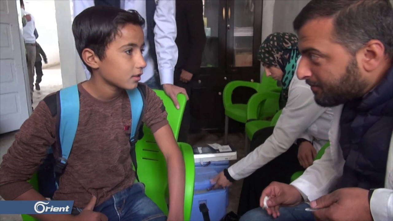 حملة للقاح الأطفال تبدأ حملتها في ريف حماة