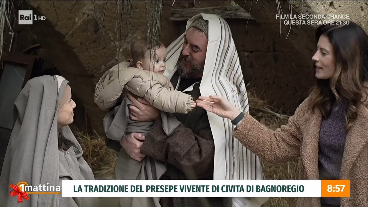 La tradizione del presepe vivente di Civita di Bagnoregio – Unomattina 29/12/2023