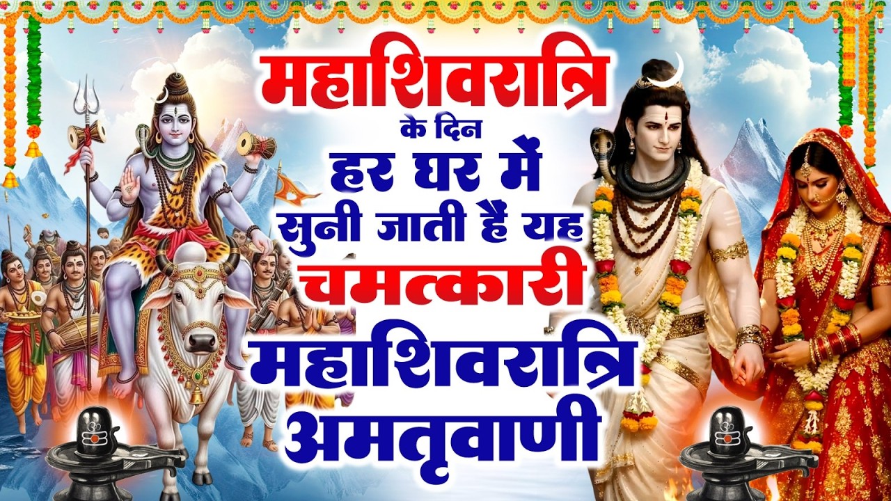 महाशिवरात्रि दिन हर घर में सुनी जाती हैं यह चमत्कारी महाशिवरात्रि अमृतवाणी~Mahashivratri Amritwani