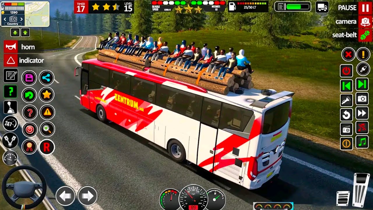 Real Indian Offroad Bus Simulator 2026  Dangerous Hill Bus Driving  Bus Game Android Gameplay