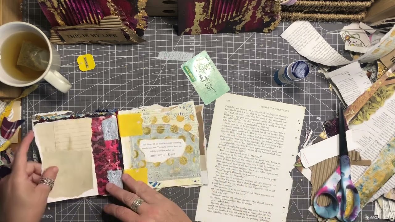 Finishing the gelli print journal