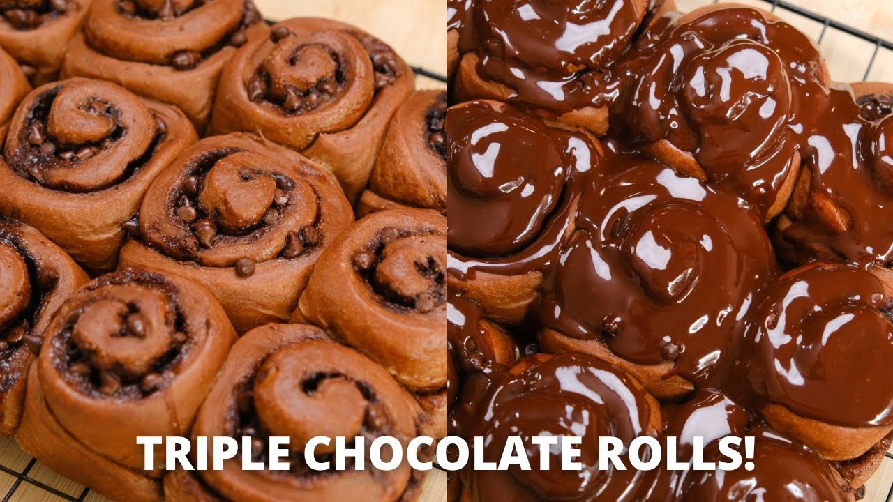 TRIPLE NYOKLAT! CHOCOLATE ROLLS!
