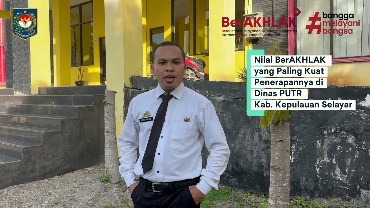 Studi Komparatif Penerapan Nilai BerAKHLAK di Dinas PUTR Kab. Kepulauan Selayar