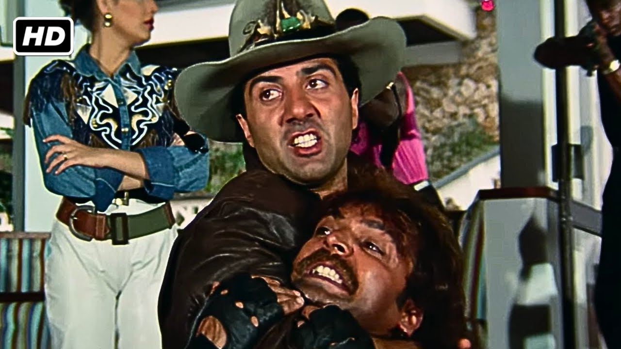 मैं सरकारी अफसर है फर्ज मेरा धर्म है - Vishwatma - Sunny Deol, Chunky Pandey - Saanvi Entertainment