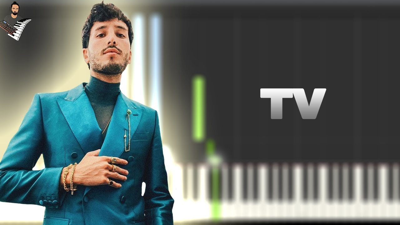 Sebastián Yatra - TV | Instrumental Piano Tutorial / Partitura / Karaoke / MIDI