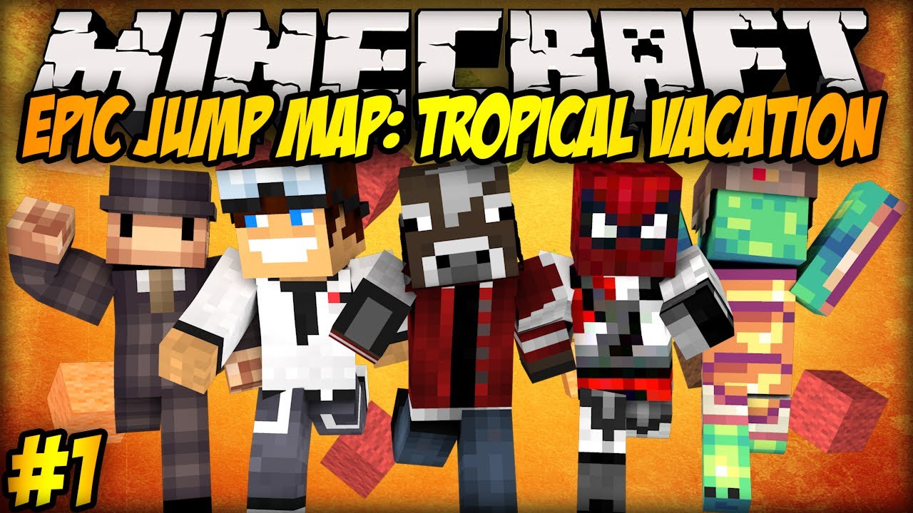 Minecraft: JAŚ ADMINISTRATOR! - Epic Jump Map: Tropical Vacation #1